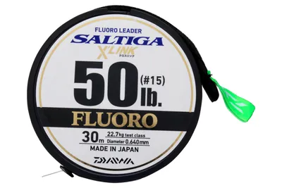 Immagine prodotto di DAIWA SALTIGA X'LINK FLUOROCARBON LEADER, 30m, 0.83mm, 36.3kg / 80.03lbs, trasparente, filo da pesca leader, 12956-583