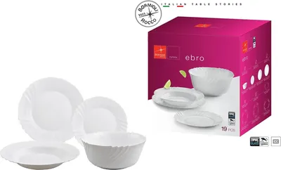 Produktbild von 19tlg. Set Ebro Opalglas Bormioli Rocco