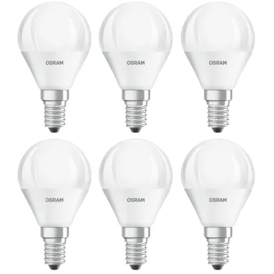 Produktbild von Osram 4052899912076 LED-Tropfen, Sockel E14, 6 Watt, Warmweiß, 2700 K,