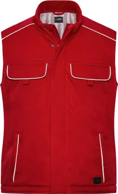 Produktbild von Workwear Softshell Padded Vest - SOLID - red, Gr. XS
