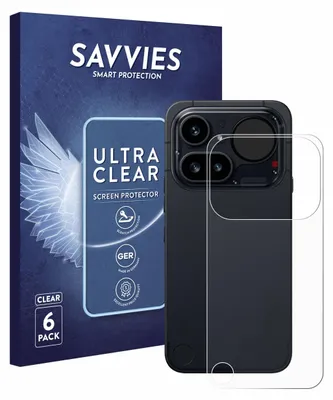 Produktbild von 6x Für Nothing Phone (4a) Pro (Rückseite) Schutzfolie Savvies Displayschutz Display Schutz Folie Klar Transparent