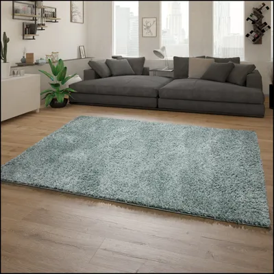 Produktbild von Hochflor Teppich, Weicher Moderner Wohnzimmer Shaggy in Flokati Optik, Einfarbig Grösse 60x100 cm