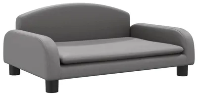 Obrázok produktu pre vidaXL Pelech pre psa sivý 70x45x30 cm Imitácia kože
