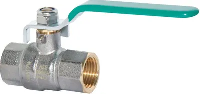Produktbild von Hermann Schmidt Trinkwasser Kugelhahn 1 1/2" Messing verchromt, mit Hebelgriff, PN 42/35