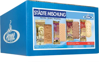 Produktbild von Hoppe Gebäck Städte Mischung HD700 150 St./Pack.