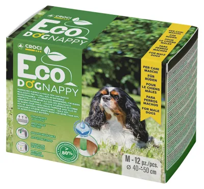 Produktbild von Croci Eco Hundewindel – Biologisch abbaubare Windeln für Rüden – Hundeunterhosen