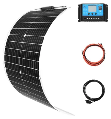 Immagine prodotto di Pannello solare flessibile, alta efficienza, compatibilità off-grid, kit solare 12 V 50 W
