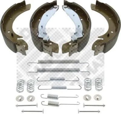 Produktbild von MAPCO Bremsbackensatz Trommelbremse Hinten für CITROËN Berlingo / Berlingo First (MF, GJK, GFK) 229mm 8845/1