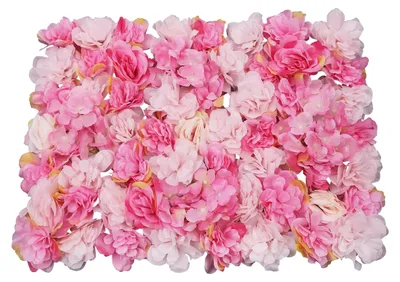 Produktbild von Künstliche Blumenwandpaneele, UV-beständig, Einfache DIY-Dekoration, Rosa