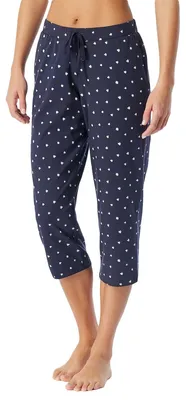 Produktbild von Schiesser Mix & Relax Schlafanzug Hose Weiche Single Jersey Qualität, Glatter Bund mit Bindeband, Seitliche Taschen für Komfort blau 36