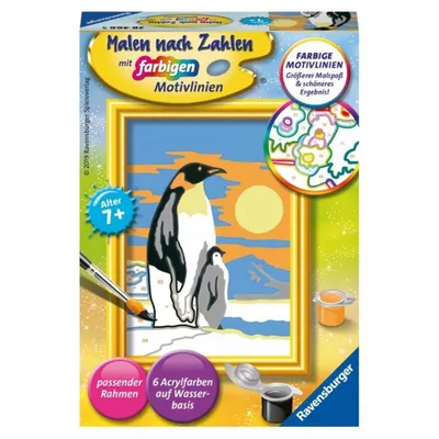 Image de Ravensburger 28466 Ravensburger Malen-nach-Zahlen Pinguine