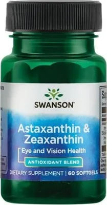 Productafbeelding van Swanson Voedingssupplementen, Astaxanthine en Zeaxanthine, BI7287
