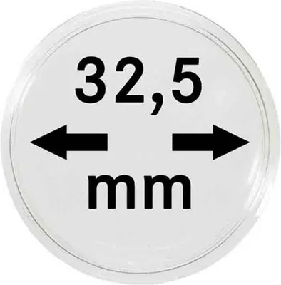 Produktbild von Lindner 2260325P Münzkapseln 32,5 MM Originalkapsel: PP Deutschland-10er Pack