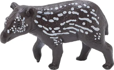 Immagine prodotto di Figura di bambino tapiro, PVC, realistica, educativa, di apprendimento precoce, giocattolo dettagliato di animali selvatici per bambini