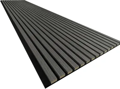 Produktbild von Endorphin 6 Stück Akustikpaneele 61x266x2,1cm Holzfurnier Walnuss schwarz