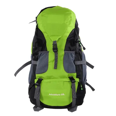 Obrázek produktu pro 50L vodotěsný batoh pro kempování, lezení, outdoorové aktivity, cestování a turistiku, zelený