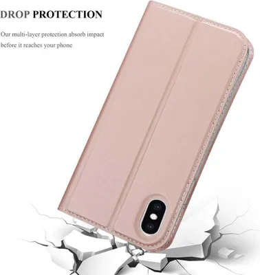 Produktbild von Cadorabo Handyhülle für Apple iPhone XS MAX Schutz Hülle in Rosa Cover Etui Book Case Booklet