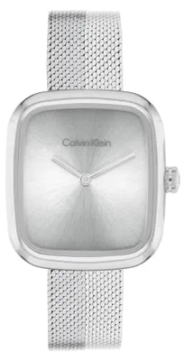 Produktbild von Calvin Klein Zwei-Zeiger-Quarzwerk-Uhr für Damen Kollektion CK Adore mit Silbern