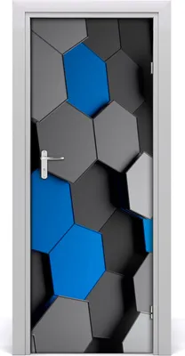 Produktbild von Tulup Türaufkleber 75x205 cm Dekorative Aufkleber Selbstklebend Wasserdichte Tapete Abnehmbar Schlafzimmer Wohnzimmer Wohnkultur - 3D-Abstraktion