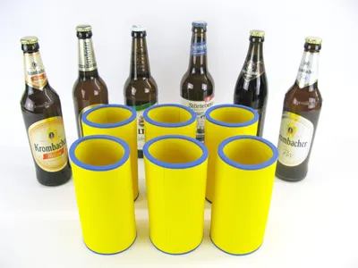 Produktbild von Elzusha – Neopren-Getränkekühler für 0,5-Liter-Flaschen – Set mit 6 Stück