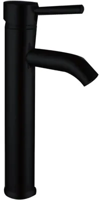 Immagine prodotto di Miscelatore monocomando per lavabo, finitura nera, acciaio inossidabile, per bagno