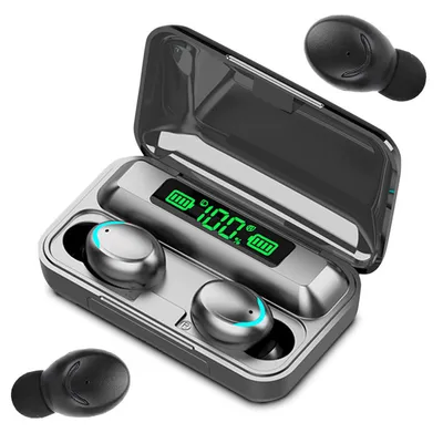 Obrázok produktu pre Verk 04103 Bezdrôtové slúchadlá F9 TWS Bluetooth 5.0 - Powerbanka