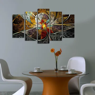Image de Wallity, 5ABSMDF-11, tableau sur toile, multicolore, 100 % MDF, 20 x 60 cm