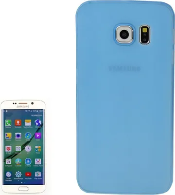 Produktbild von Schutzhülle Case Ultra Dünn 0,3mm für Handy Samsung Galaxy S6 Edge Blau