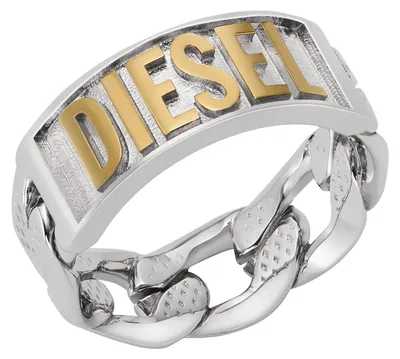 Immagine prodotto di Diesel DX1420931512 Anello da uomo in acciaio inossidabile bicolore oro 63 (20,1)