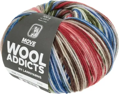 Produktbild von Lang Yarns - Move 0011 oliv blau rot
