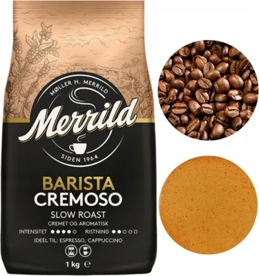 Obrázok produktu pre Lavazza Merrild Barista Cremoso intenzívna zrnková káva 1kg