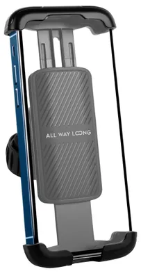 Productafbeelding van Telefoonhouder Fiets met Quick Release - Anti Shock & 360° Rotatie - GSM Houder Fiets - Voor Fiets, Scooter & Motor - Universeel - Zwart