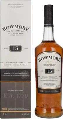 Produktbild von Bowmore 15 Jahre Golden & Elegant