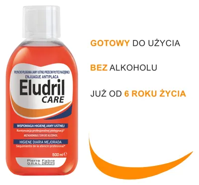 Produktbild von Eludril Pflege, Mundspülung gegen Zahnbelag, 500 ml
