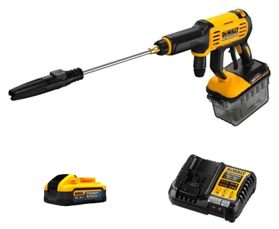 Produktbild von Hochdruckreiniger DeWALT DCMPW1000H1-SK (1 x 5,0 Ah Powerstack + DCB1104)