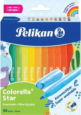 Image de Pelikan Fasermaler Colorella Star C302 30 ST sortiert Faltschachtel