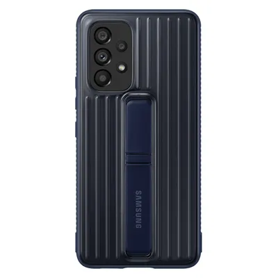 Produktbild von Samsung tvrdený ochranný zadný kryt so stojančekom pre A53 5G, modrý