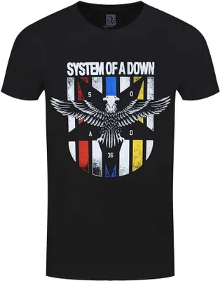 Produktbild von System Of A Down - "Eagle Colours" T-Shirt für Herren/Damen Uni RO1736 (XL) (Schwarz)