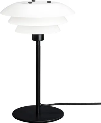 Produktbild von Tischlampe, Tischleuchte, Nachttischlampe, Schreibtischlampe, LED Leselampe, DL20 Opal/schwarz