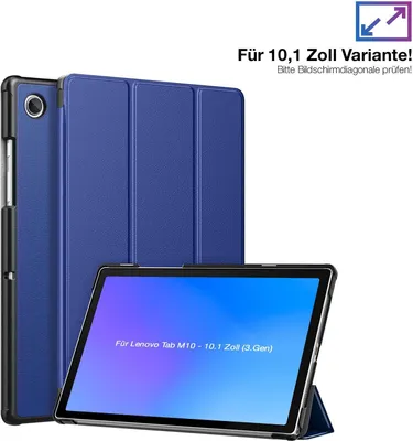 Produktbild von Schutzhülle für Lenovo Tab M10 Gen 3 2022 10.1 Zoll Cover Case Schutz Tablet Farbe: Dunkelblau