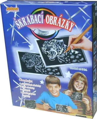 Produktbild von Škrabací obrázky-stříbrné