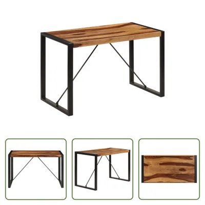 Produktbild von The Living Store Esstisch 120 x 60 x 76 cm Massivholz