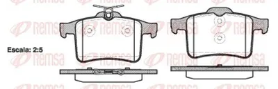 Produktbild von REMSA Bremsbeläge Satz Hinten Bremsklötze für JAGUAR XF (J05, CC9) 1428.00