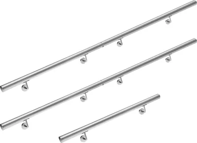 Immagine prodotto di Monzana corrimano acciaio inox V2A ringhiera scale ingresso giardino 500cm passamano esterni interni fissaggio a parete