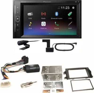 Produktbild von Pioneer DMH-A240DAB Digitalradio Bluetooth Einbauset für Suzuki SX4 Fiat Sedici