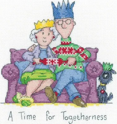 Obrázok produktu pre Súprava na vyšívanie krížikom Aida "Togetherness", počítaný vzor, GYTG1593-A, 15,5x16,5cm