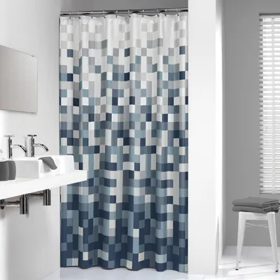 Produktbild von Sealskin Duschvorhang Pixel schwarz, 232651319