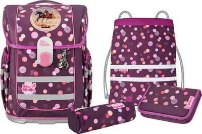 Produktbild von McNeill Schulranzen Ergo Perfecto Schoolbag Set 5-teilig Ruby violett