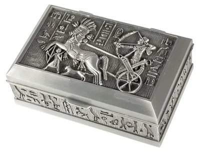 Productafbeelding van Lachineuse - Sierdoosje, Egyptisch thema. Kadesh – 12 x 8 x 5 cm – Decoratief, Egyptisch