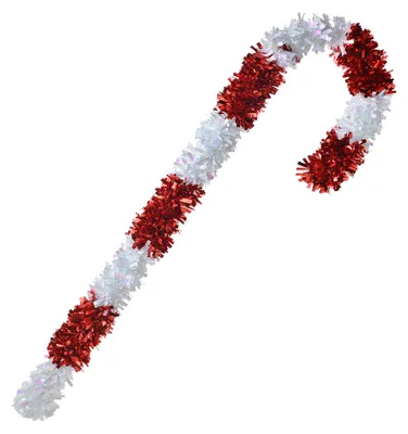 Immagine prodotto di Clayre & Eef decorazione natalizia bastone di zucchero 95 cm rosso bianco plastica